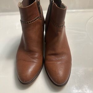 Brown Leather Ankle Boots